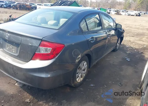 2012 Honda Civic Lx from USA, damaged, VIN 19XFB2F54CE388851